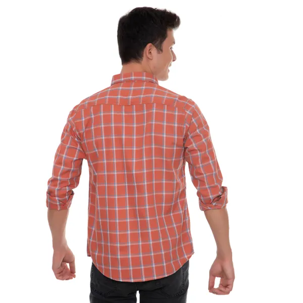 Red_Cotton_Checks_Slim_Fit_Full_Sleeve_Shirt_For_Men