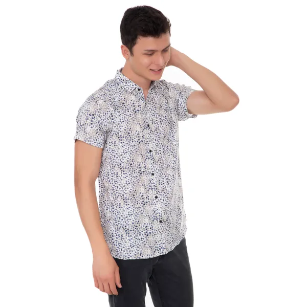 Grey_Rayon_Animal_Slim_Fit_Shirt_For_Men