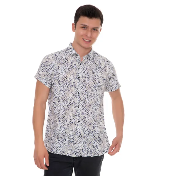 Grey_Rayon_Animal_Slim_Fit_Shirt_For_Men