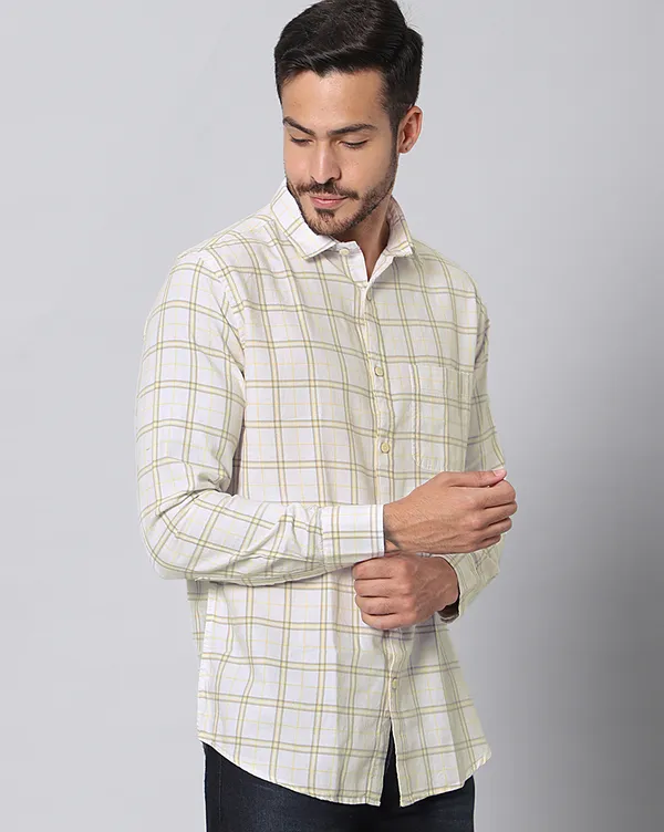 Cream_Cotton_Checks_Slim_Fit_Full_Sleeve_Shirt_For_Men