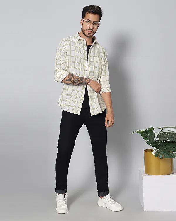 Cream_Cotton_Checks_Slim_Fit_Full_Sleeve_Shirt_For_Men