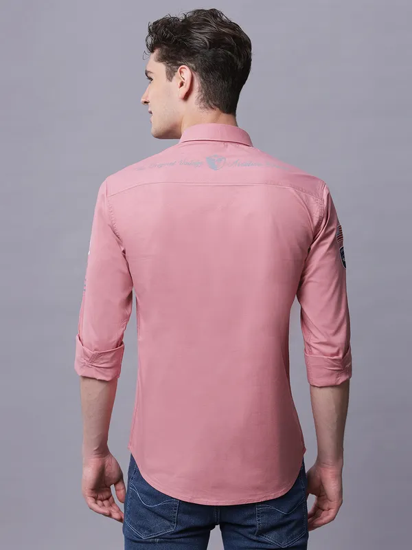Pink_Slim_Fit_Cotton_Full_Sleeves_Cargo_Shirt_For_Men