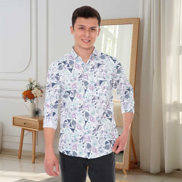 White_Cotton_Novelty_Slim_Fit_Full_Sleeve_Shirt_For_Men