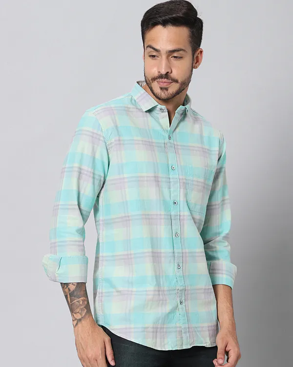 Blue_Cotton_Checks_Slim_Fit_Full_Sleeve_Shirt_For_Men