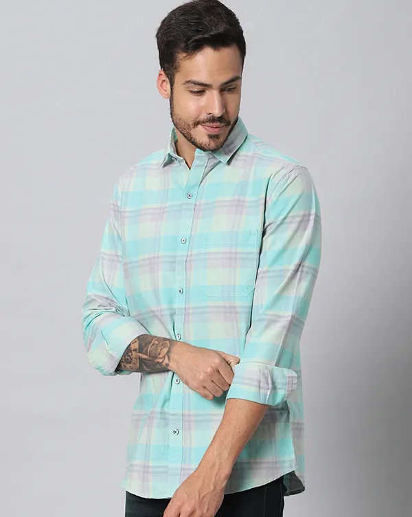 Blue_Cotton_Checks_Slim_Fit_Full_Sleeve_Shirt_For_Men