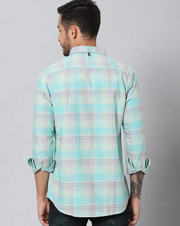 Blue_Cotton_Checks_Slim_Fit_Full_Sleeve_Shirt_For_Men