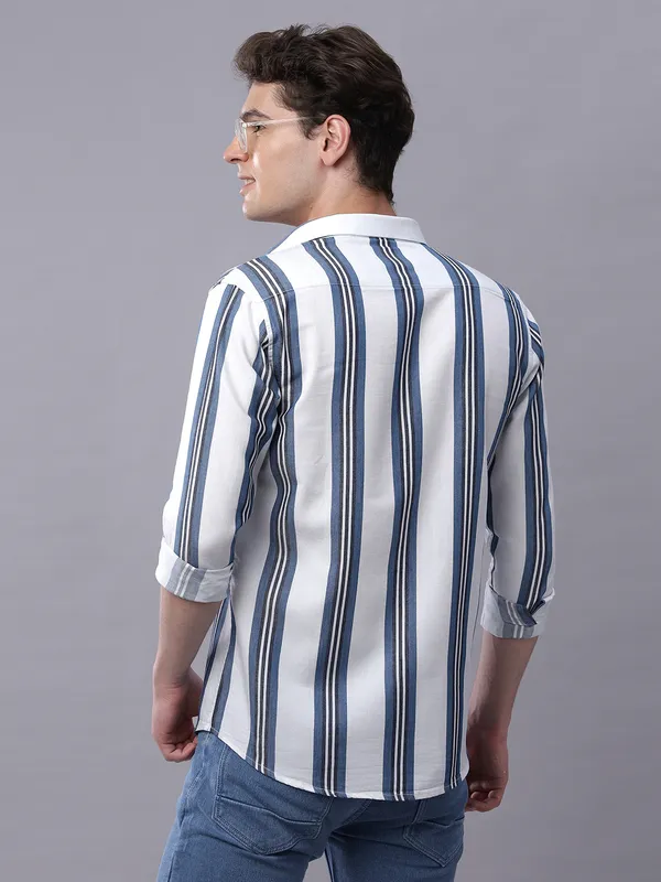 Mens_Yarn_Dyed_Striped_Cotton_Shirt_Full_Sleeve_Casual_Plaid_Button_Down
