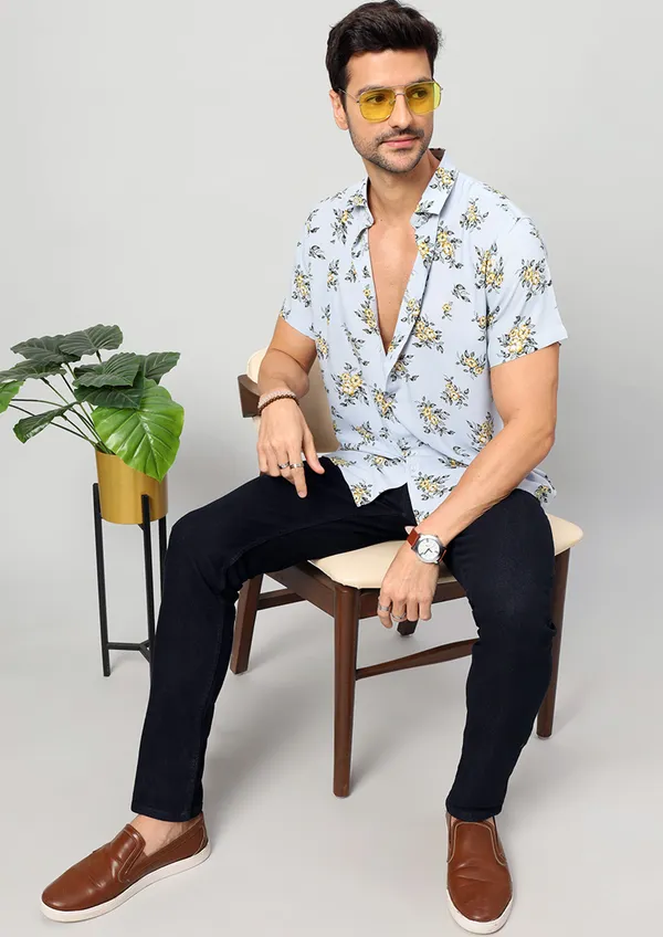Blue_Rayon_Floral_Regular_Fit_Half_Sleeve_Shirt_For_Men