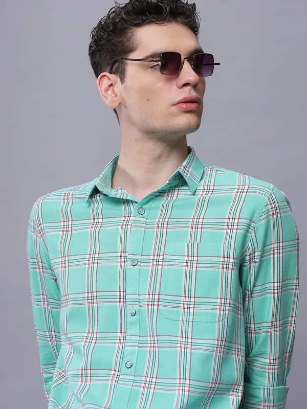 Mens_Checkered_Cotton_Shirt_Full_Sleeve_Casual_Plaid_Button_Down