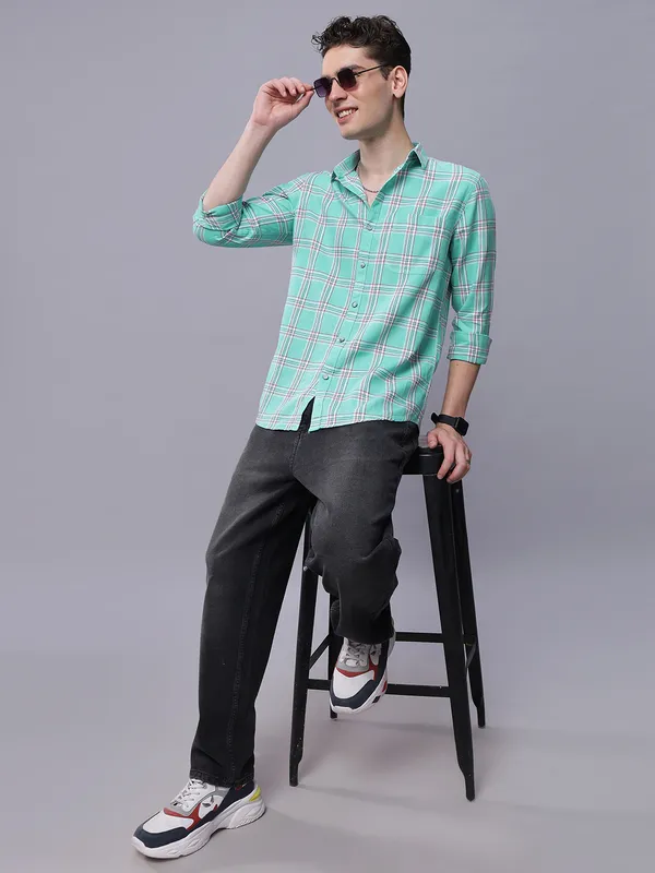 Mens_Checkered_Cotton_Shirt_Full_Sleeve_Casual_Plaid_Button_Down