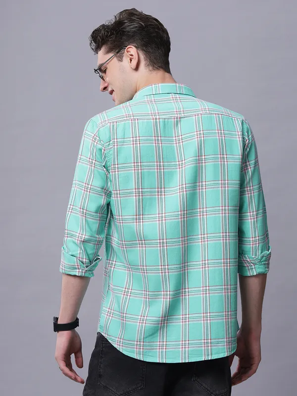 Mens_Checkered_Cotton_Shirt_Full_Sleeve_Casual_Plaid_Button_Down