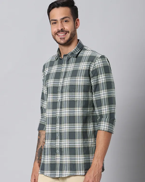 Grey_Cotton_Checks_Slim_Fit_Full_Sleeve_Shirt_For_Men