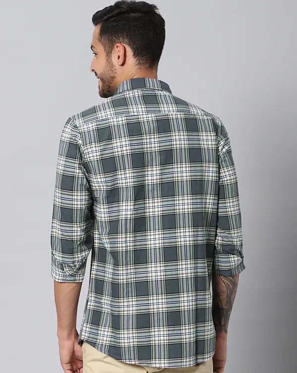 Grey_Cotton_Checks_Slim_Fit_Full_Sleeve_Shirt_For_Men