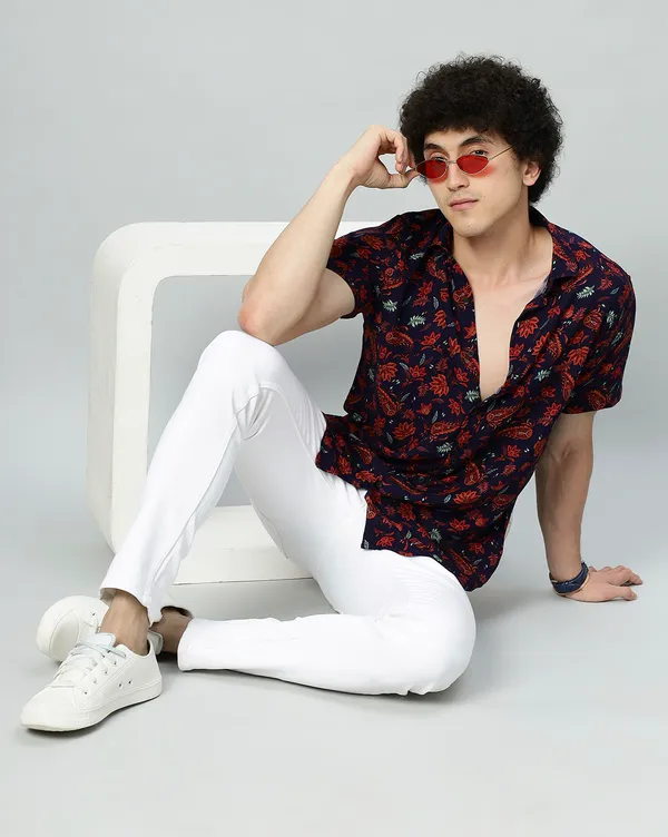 Black_And_Red_Rayon_Paisley_Regular_Fit_Shirt_For_Men