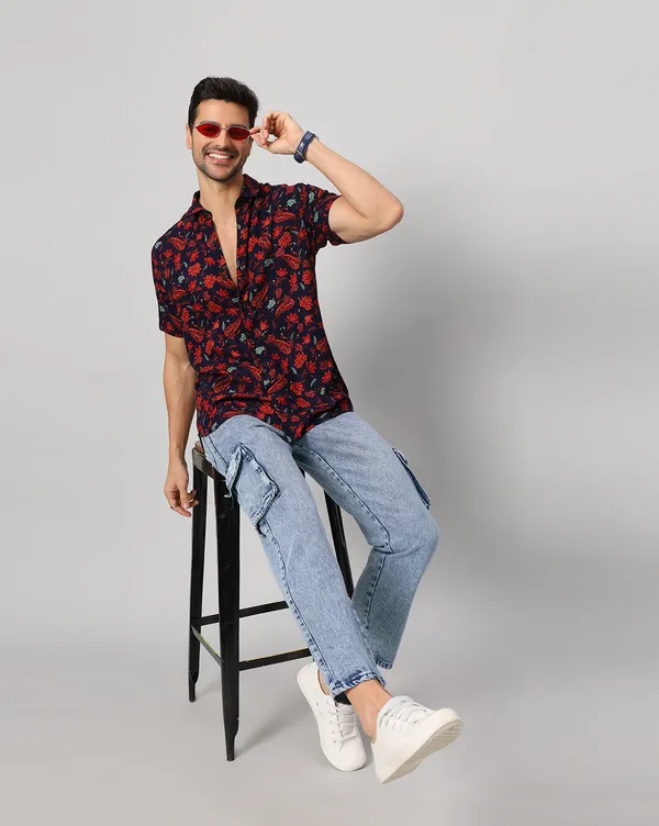 Black_And_Red_Rayon_Paisley_Regular_Fit_Shirt_For_Men