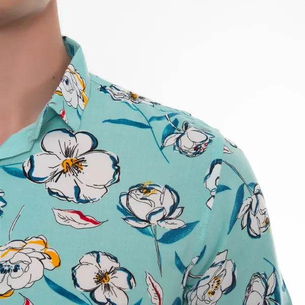 Blue_Rayon_Floral_Slim_Fit_Shirt_For_Men