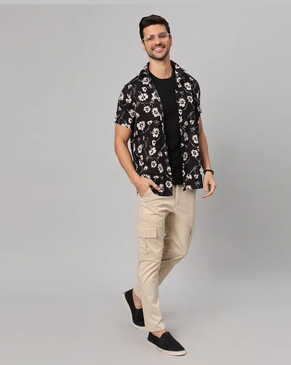 Black_Rayon_Floral_Regular_Fit_Half_Sleeve_Shirt_For_Men