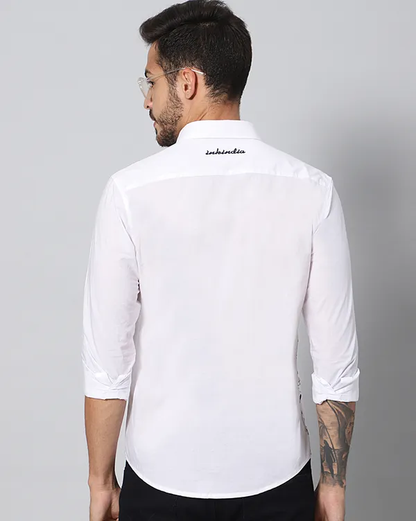 White_Cotton_Typographic_Slim_Fit_Full_Sleeve_Shirt_For_Men