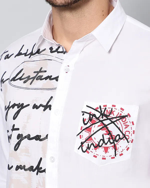 White_Cotton_Typographic_Slim_Fit_Full_Sleeve_Shirt_For_Men