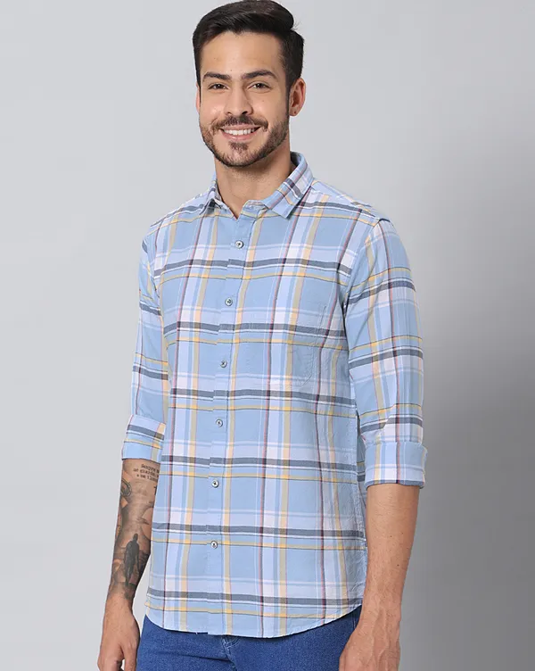 Blue_Cotton_Checks_Slim_Fit_Full_Sleeve_Shirt_For_Men