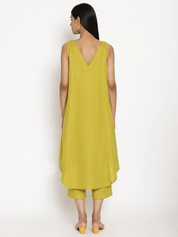 Lime_green_Cotton_Slub_Handloom_kurta_with_pant