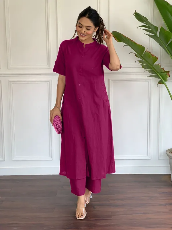 Pure_Cotton_Salb_Handwoven_Kurta_Work_Paired_With_Palazzo