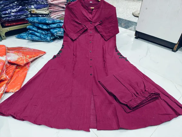 Pure_Cotton_Salb_Handwoven_Kurta_Work_Paired_With_Palazzo