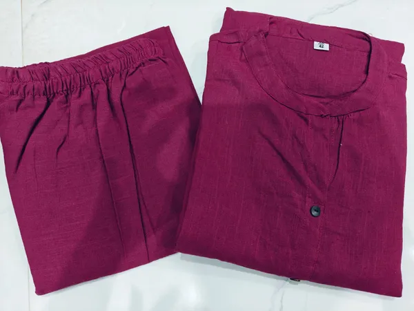 Pure_Cotton_Salb_Handwoven_Kurta_Work_Paired_With_Palazzo