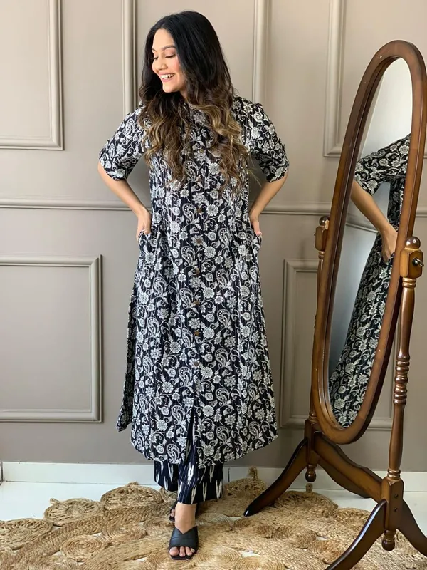 Pure_Cotton_Lurex_Kurta_Paired_With_Palazzo