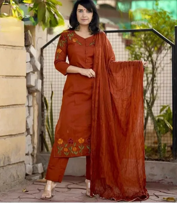 Kesariya_Grace_Pure_Cotton_Embroidered_Suit_Set_From_The_Heart_Of_Jaipur