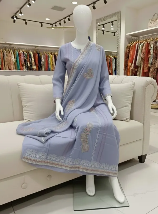 Lavender_Premium_Organza_Silk_Suit_Set_For_Women
