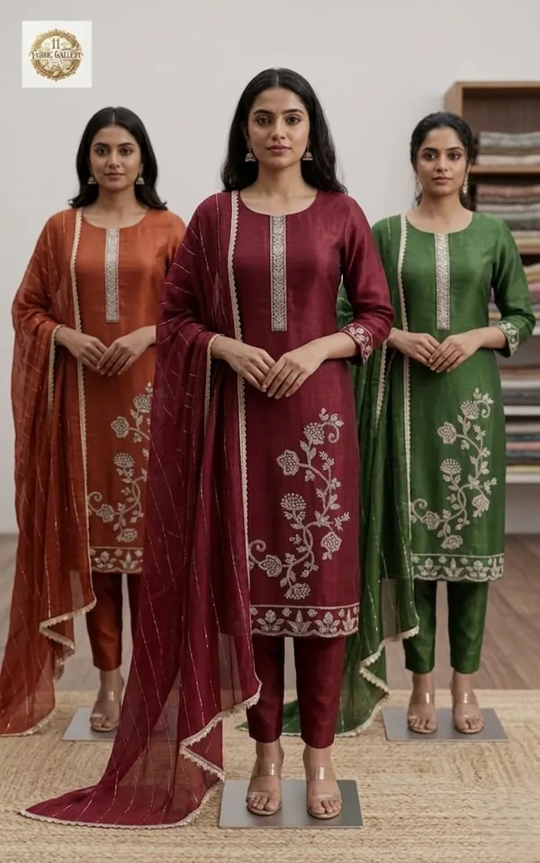 Multicolor_Premium_Organza_Suit_Set_For_Women_(Pack_Of_3)
