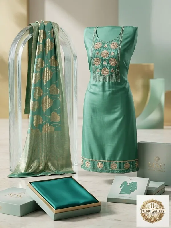 Sky_Blue_Premium_Fancy_Silk_Suit_Set_For_Women