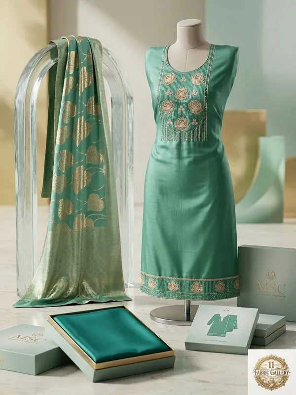 Sky_Blue_Premium_Fancy_Silk_Suit_Set_For_Women