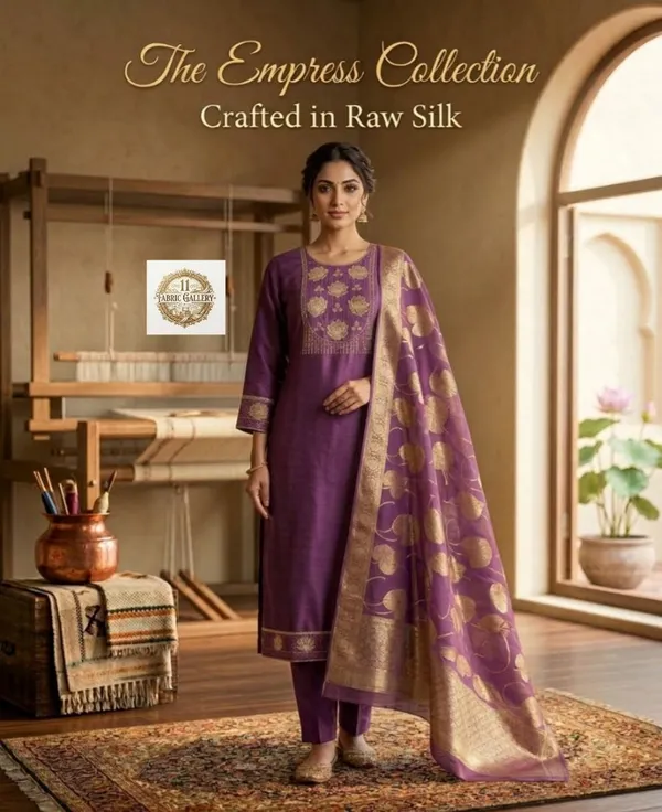 Purple_Premium_Fancy_Silk_Suit_Set_For_Women