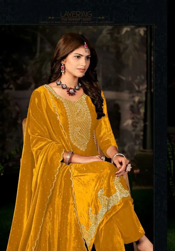 Yellow_Premium_Pure_Makhmal_Suit_Set_For_Women
