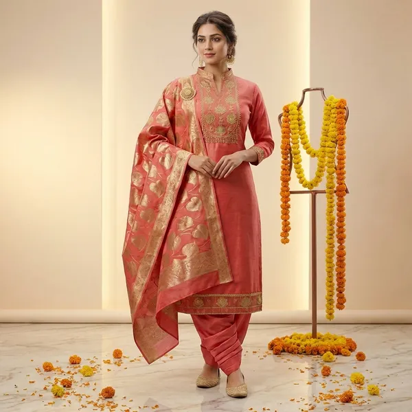 Gajri_Premium_Fancy_Silk_Suit_Set_For_Women