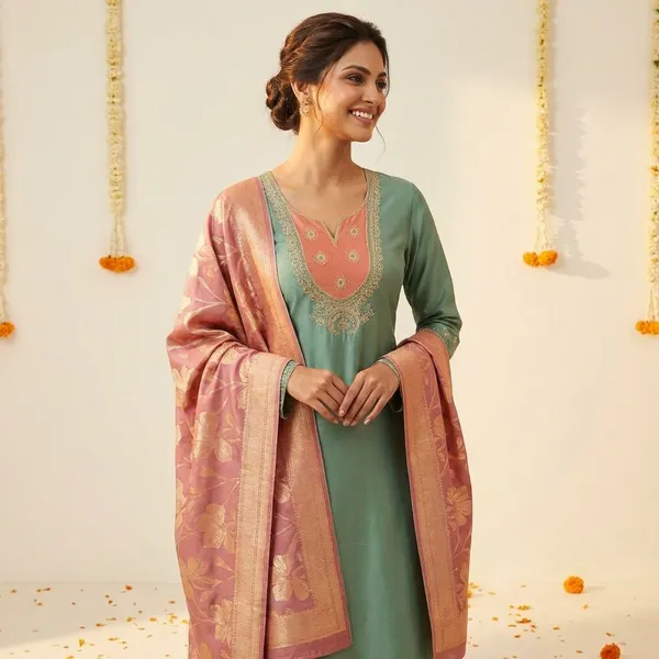 Dusty_Sky_Premium_Shimmer_Cotton_Suit_Set_For_Women