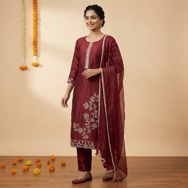 Multicolor_Premium_Organza_Suit_Set_For_Women_(Pack_Of_3)
