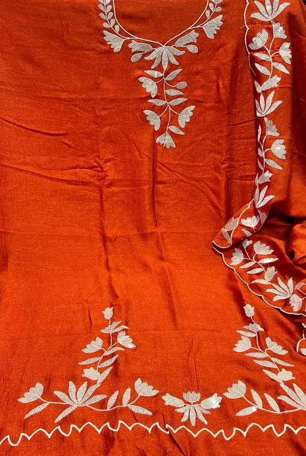 Orange_Premium_Silk_Suit_Set_For_Women