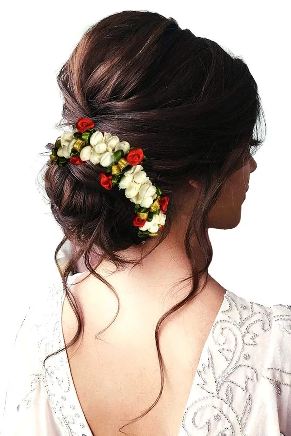 White_Gajra_Hair_Accessories_For_Women