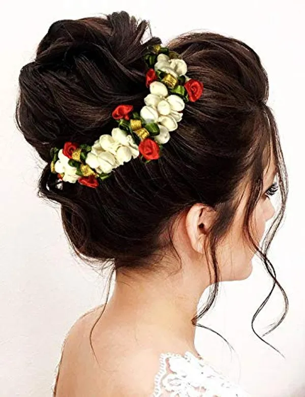 White_Gajra_Hair_Accessories_For_Women