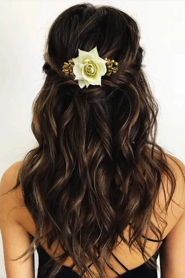 White_Artificial_Flowers_Hair_Accessories_For_Women