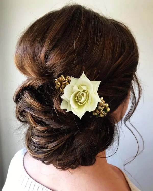 White_Artificial_Flowers_Hair_Accessories_For_Women