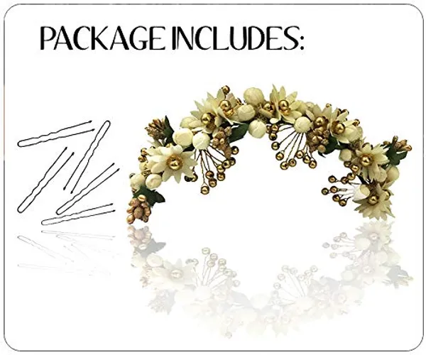 White_Artificial_Flowers_Hair_Accessories_For_Women