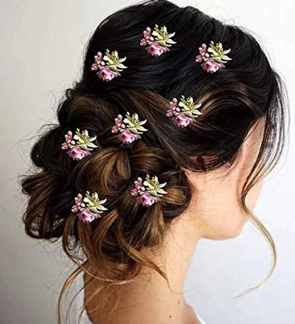 Pack_of_8_Baby_Pink_Artificial_Rose_Hair_Pin_For_Women