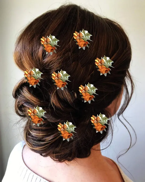 Orange_Hair_Pins_Clips_Hair_Buns_Hair_Styles_Artificial_Flowers_Accessories_For_Weddings_Bride