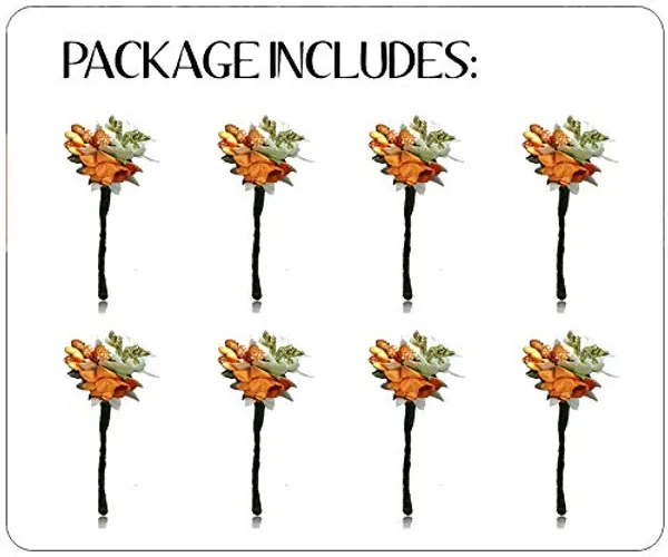Orange_Hair_Pins_Clips_Hair_Buns_Hair_Styles_Artificial_Flowers_Accessories_For_Weddings_Bride