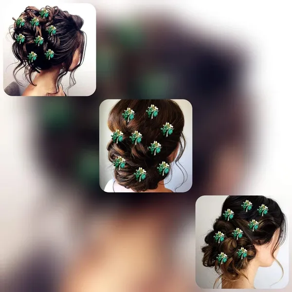 Pack_of_8_Sea_Green_Artificial_Rose_Hair_Pin_For_Women