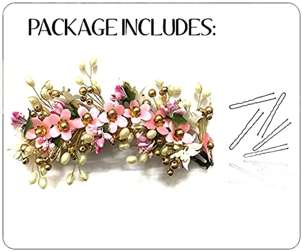 Baby_Pink_Artificial_Floral_Hair_Vein_For_Women_&_Girls